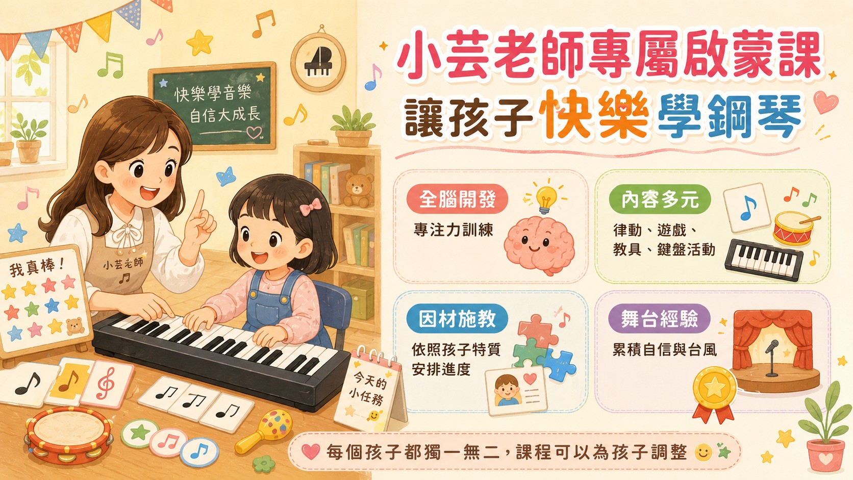 小芸老師幼兒鋼琴啟蒙課